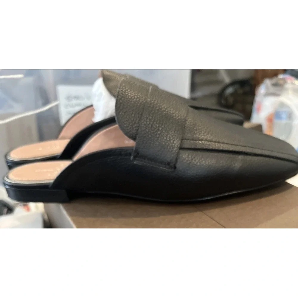 LINEA PAOLO Atlas Tumbled Womens Mule, Black , Women Size 5.5 NEW